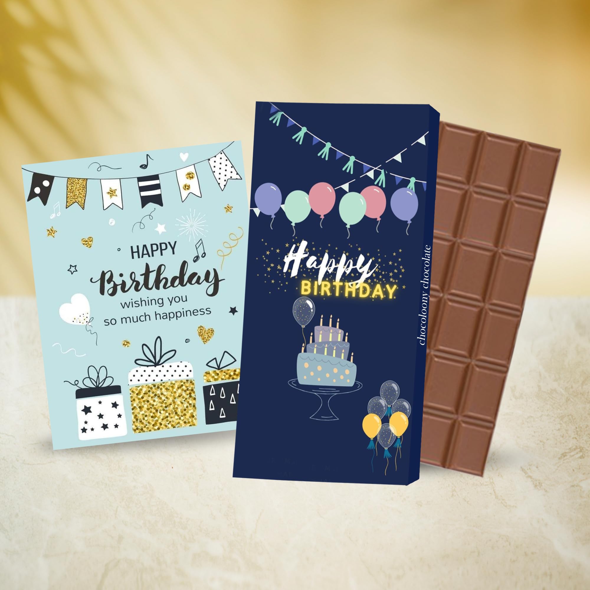 Chocolate Birthday Bar, Chocolate Bar with Greeting Card, Birthday gift for Boyfriend, Husband, Wife, Girlfriend, Sister & Brother