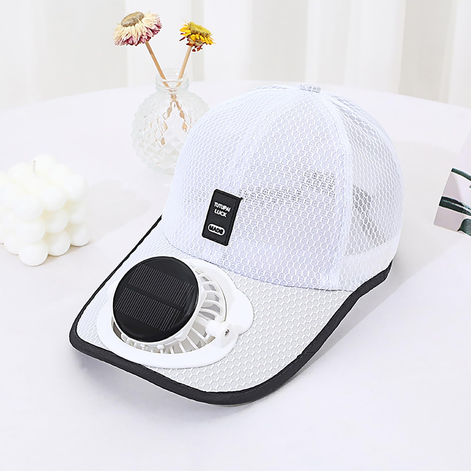 Casquette de Baseball avec Ventilateur Casquette de Chapeau d'extérieur d'été USB pour la Plage et Les Voyages, Le Ventilateur de Refroidissement pour Le Sport de Baseball de Golf