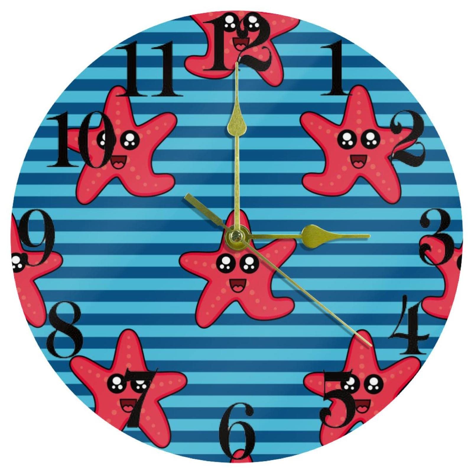 Horloge murale sans tic-tac à piles pour retrouver le sommeil