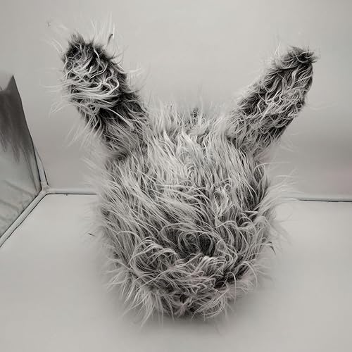 Miniatura 5 de Funda para casco de motocicleta, accesorio decorativo de felpa de animales, regalo de equipo de conducción divertido