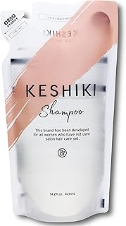 KESHIKI(ケシキ) シャンプー 詰め替え 420mL『 サロン シャンプーの入門版。』(美容室/美容院/アミノ酸/いい香り/美容液/天然由来成分) シャボンムスク ホワイト つめかえ 石けん 1個