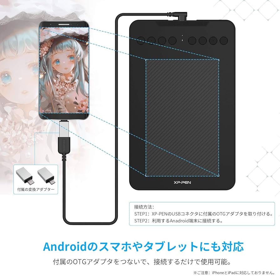 XPPen ペンタブレット Deco mini 7W Deco mini7W (ワイヤレス版) | XPPen JAPAN公式サイト