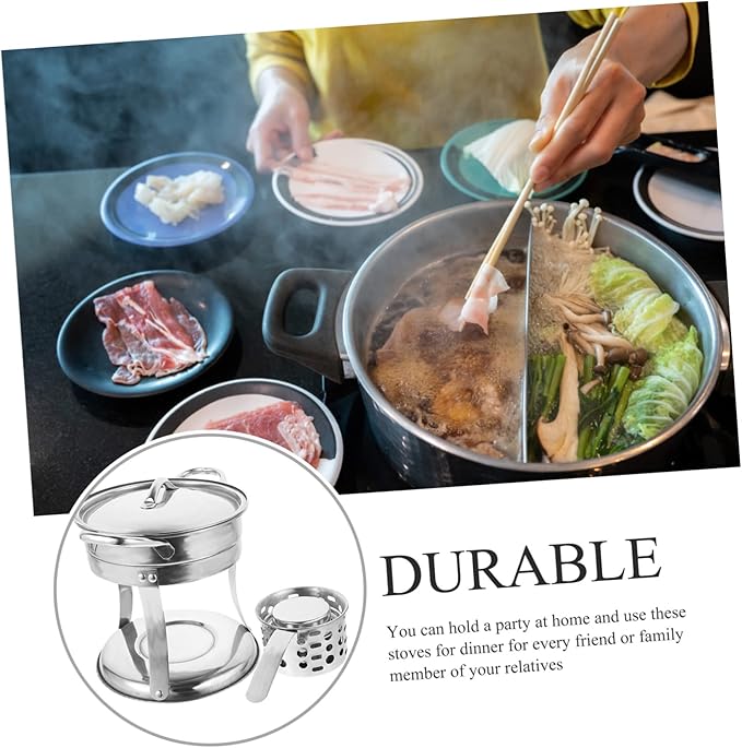 Olla Eléctrica Portátil para Hot Pot con Estufa, Acero Inoxidable miniatura 3