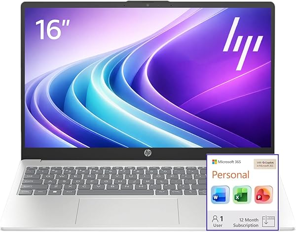 HP 15.6" Business Laptop Computer with Microsoft 365 • 2026 Edition • Intel 4-Core N100 CPU • 1.1TB Storage (1TB OneDrive + 128GB SSD) • Windows 11 • w/o Mouse