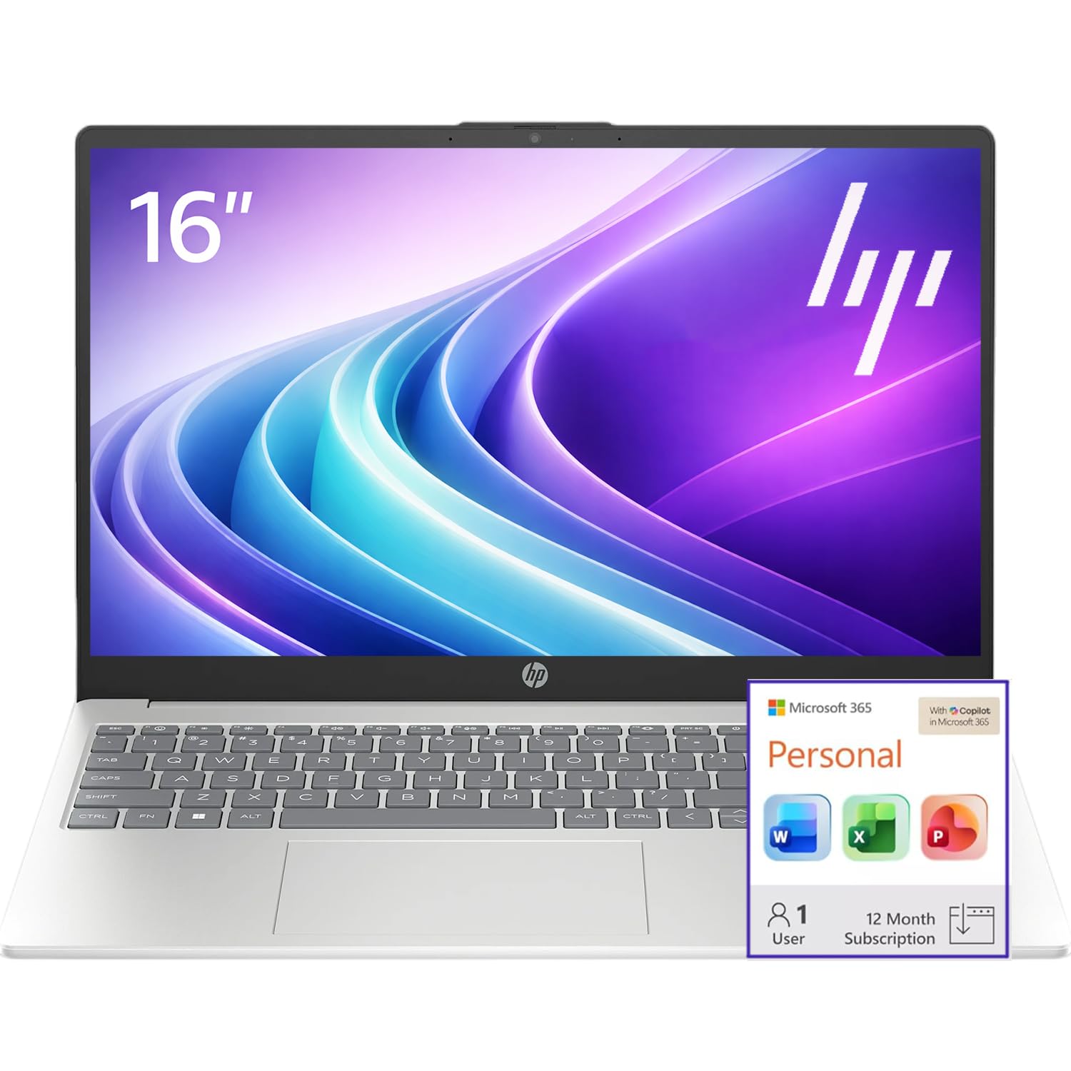 HP 15.6" Business Laptop Computer with Microsoft 365 • 2026 Edition • Intel 4-Core N100 CPU • 1.1TB Storage (1TB OneDrive + 128GB UFS) • 16GB RAM • Windows 11 • w/o Mouse