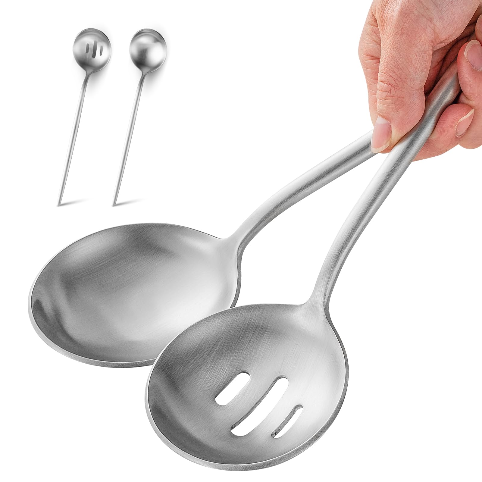 O.C.E. Stainless Steel Serving Spoons Set - 4 Piece -1