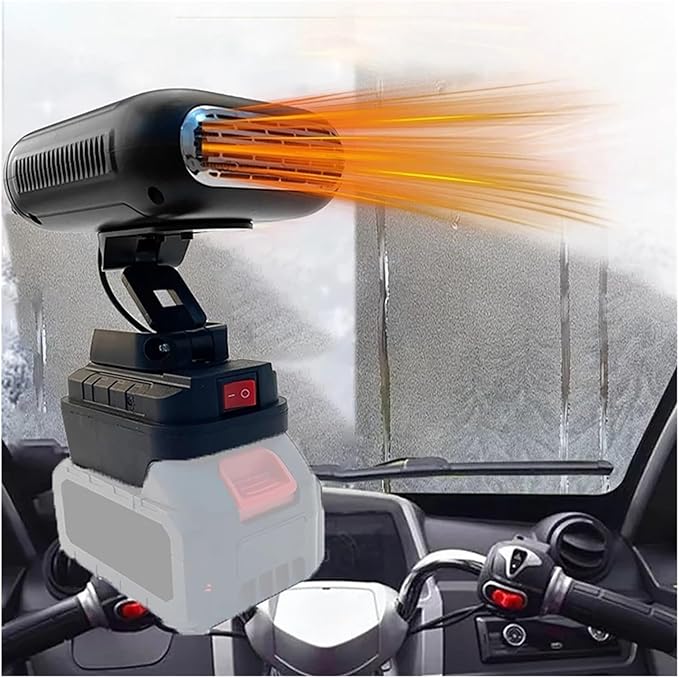 Calefactor Eléctrico Portátil para Auto con Ventilador y Desempañador miniatura 2