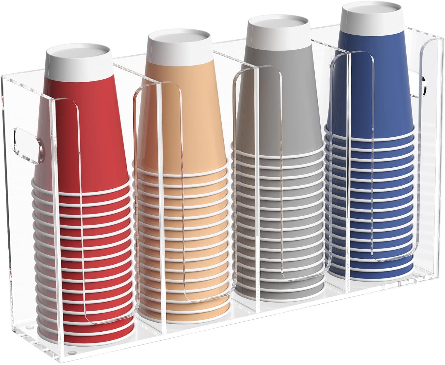 BOSSCASA Disposable Coffee Cup Dispenser with Handles