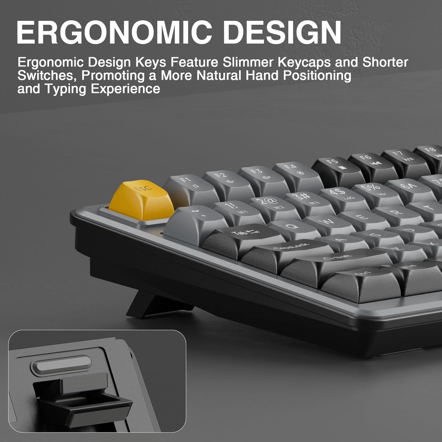 SOLAKAKA SK90 75% Wireless Gaming Keyboard - 4000mAh Tri-Mode (BT5.0/2.4G/USB-C) Cute Creamy Gaming Keyboard with Number Pad, Media Knob, RGB Backlit, Quiet Keys Silent Office Keyboards for PC MAC