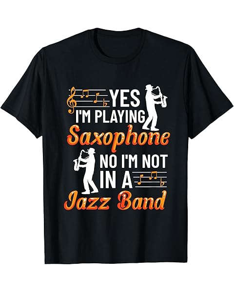 Jazz Musician Saxophone Lover Musical Instrument Player T-Shirt