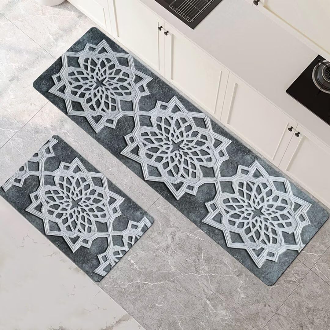 Tapis de cuisine antidérapants pour eviter les glissades lot de 2