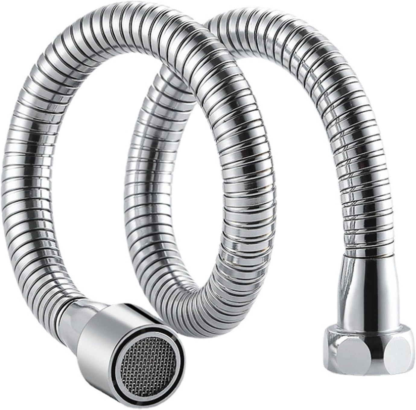 Kitchen Faucet Extender Stainless Steel Foldable Lengthy Design Vegetable Dish Washing Sprayer Extended Pipe 30cm