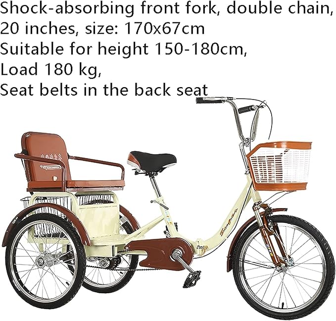 Triciclo Urbano para Adultos 20 pulgadas 5 velocidades miniatura 9