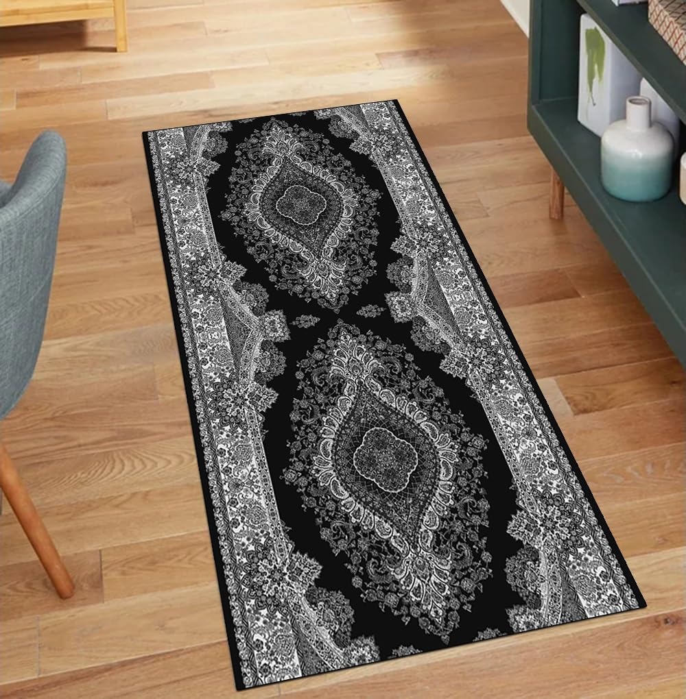 Alfombra lavable de pasillo con base antideslizante para cocina y salón