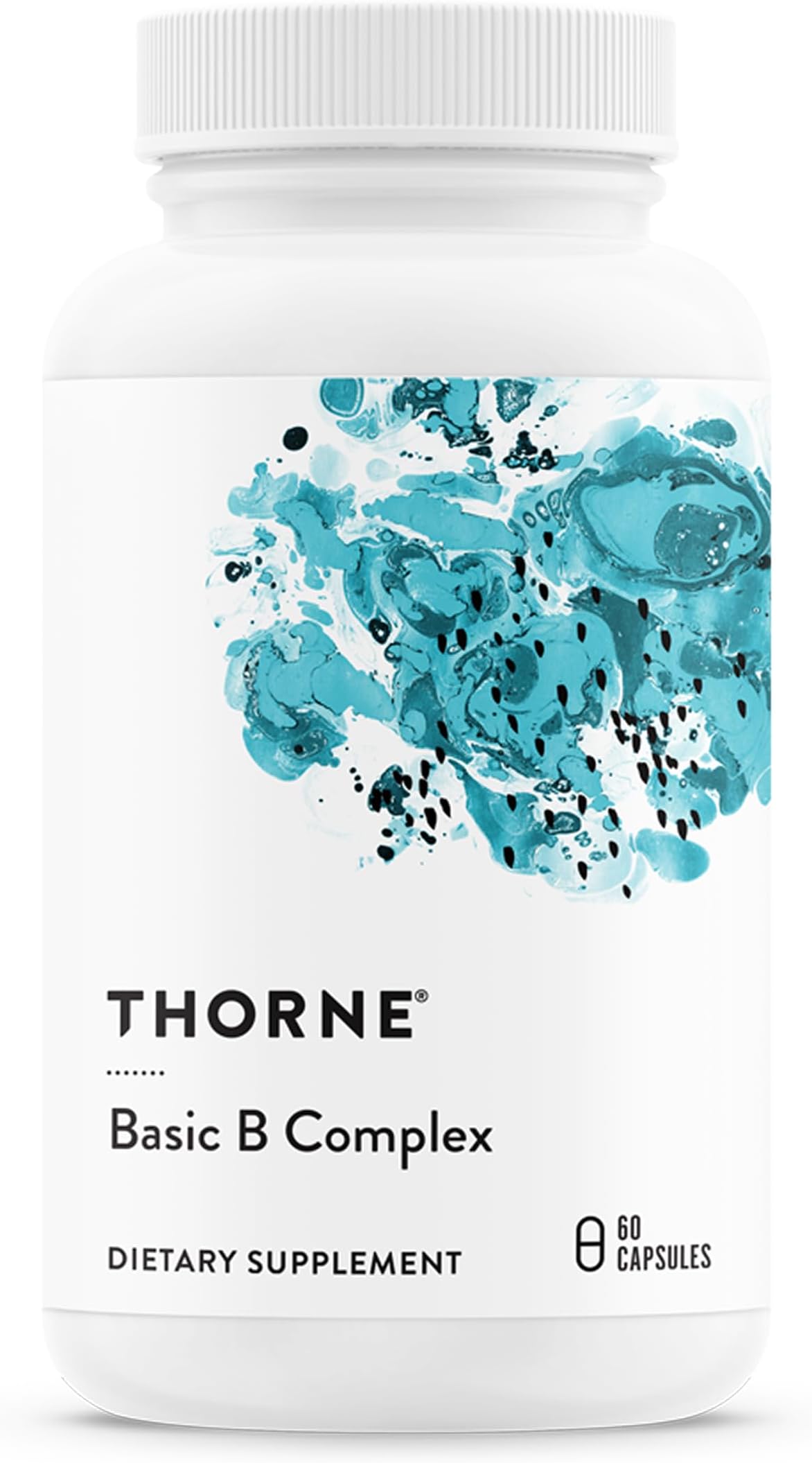 Basic B-Complex - Tissue-Ready Vitamin B Complex Supplement with Choline - Supports Cellular Energy Production, Brain Health & Red Blood Cell Formation* - Gluten-Free - 60 Servings