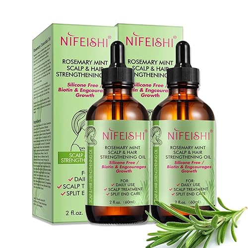 P-Beauty Rosmarinöl Ätherisches Öl 2x60ml - Haarwachstum stärkendes Öl |