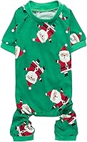 Vista 1 de Lanyar pijama de Navidad para mascotas para perro, para festividades, 100 % algodón, de Papa Noel, del reno Rudolph