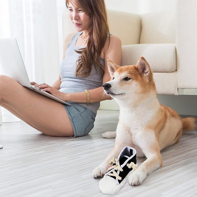 Foto 3 de 8 de TONGFENG - Zapato de juguete para perro, juguete para masticar para perros con forma de zapato, cuidado…