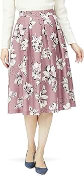 Amazon.co.jp: Debut De Fiore Women's Big Flower Print Skirt