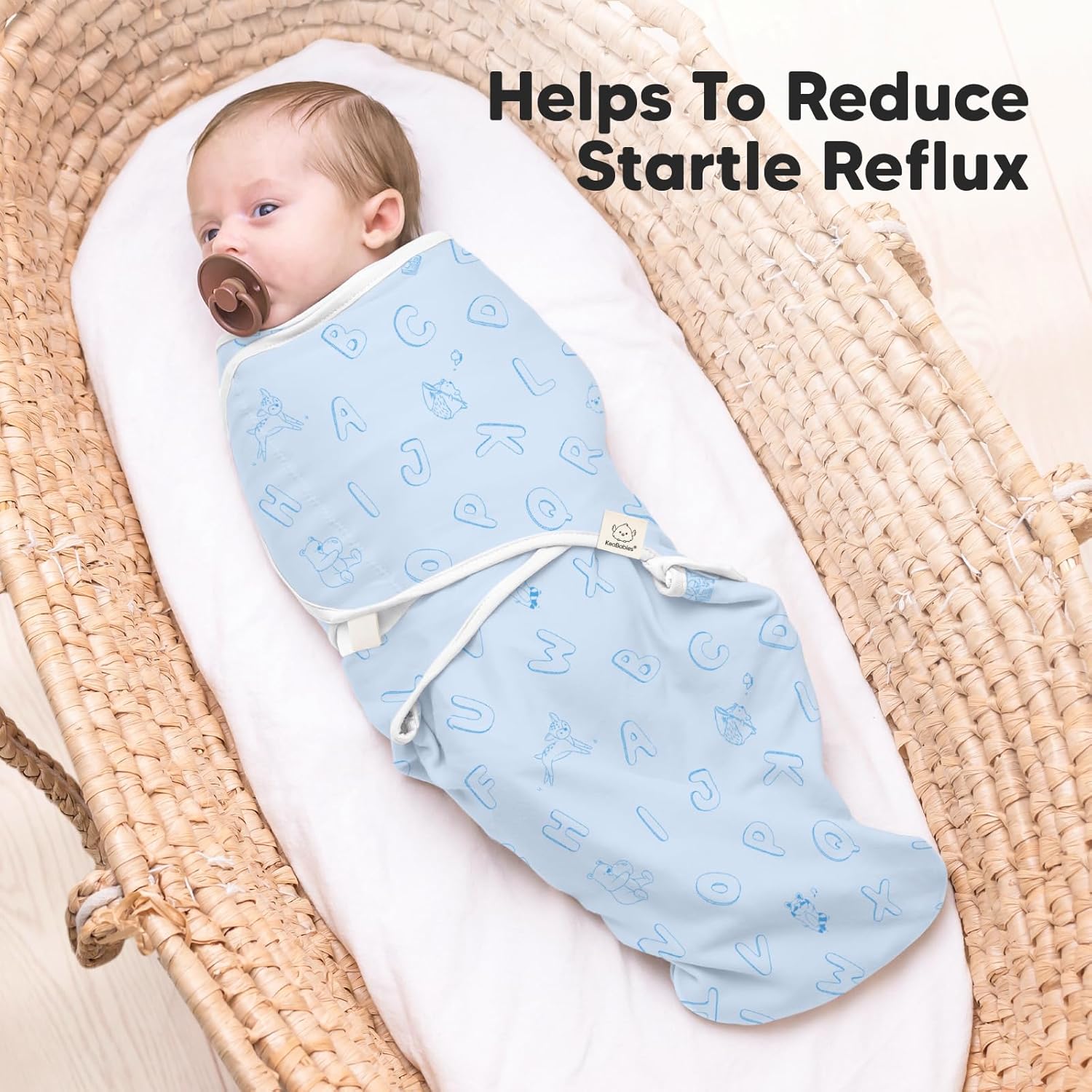 KeaBabies Baby Swaddle Sleep Sacks with Zipper - 3-Pack Newborn Swaddle Sack, Baby Swaddles Sleep Sack 3-6 Months, Wearable Blanket Baby, Baby Swaddle Blanket Wrap,Swaddle Sack, Easy Change Swaddle