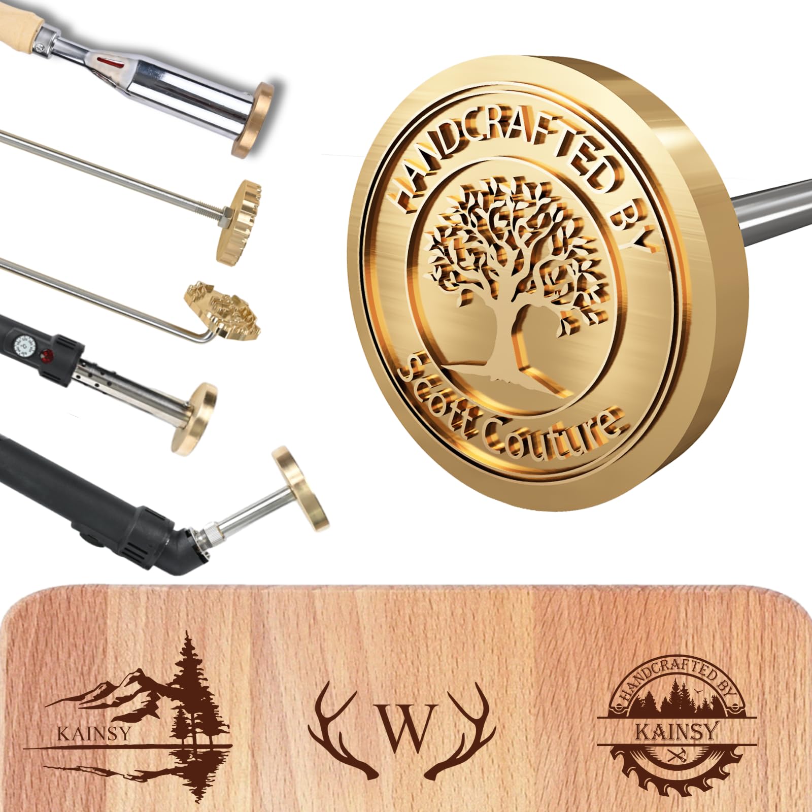 KAINSY Custom Branding Iron for Wood, Electric Wood Branding Irons | Personalized Leather…