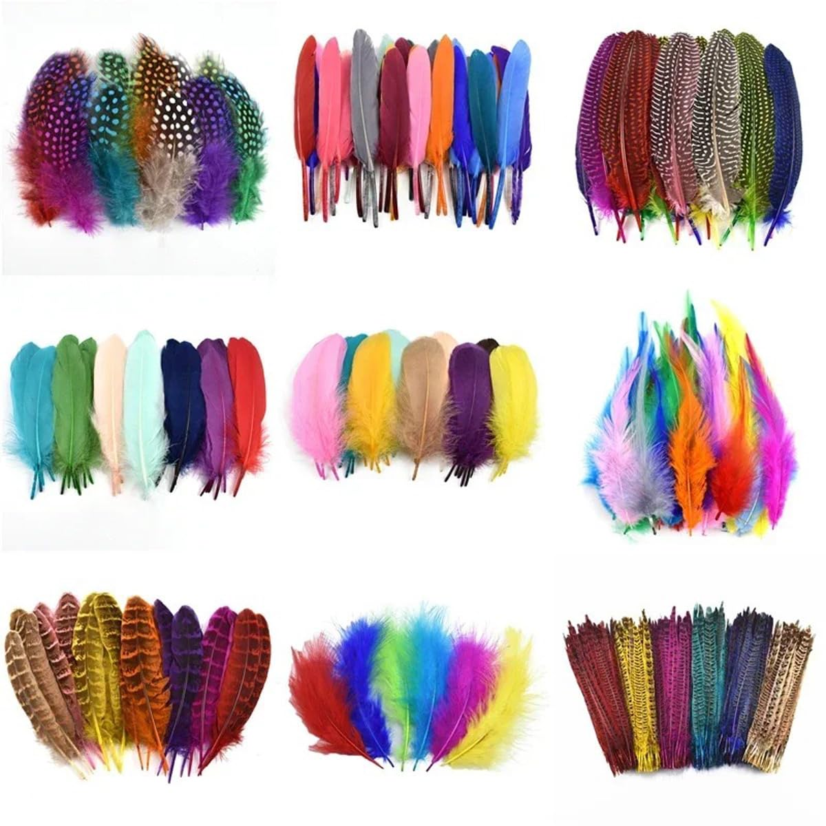 20PCS Piume D'Oca, Piuma di Pavone Decorativa per Feste di Matrimonio, Stile 24