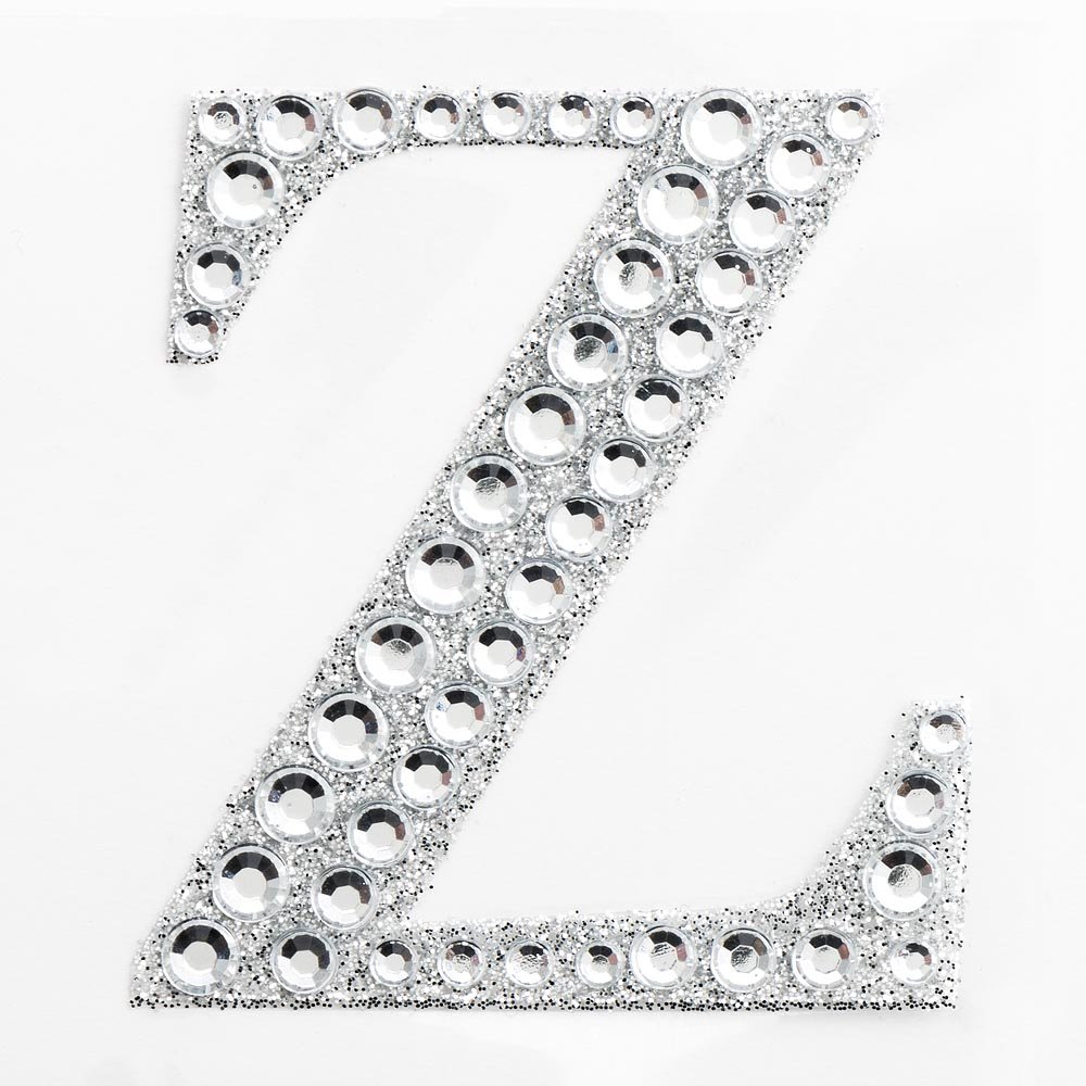 5cm Diamante Self Adhesive Glitter Sticker Letter Z