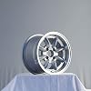4 PCS ROTA RB WHEELS 13x8 PCD:4x100 OFFSET:20 HB:67.1 SILVER WITH POLISH LIP