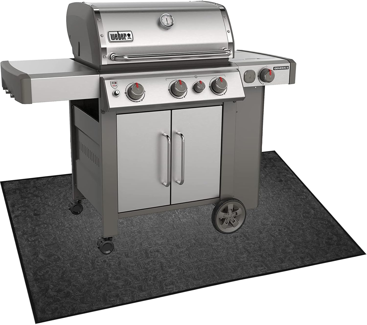 Under Grill Mat for Outdoor Grill, 51 x 36 inches Heavy Duty Thickened BBQ Mats, Oil-Proof Waterproof Floor Protector for Lawn, Deck and Patio