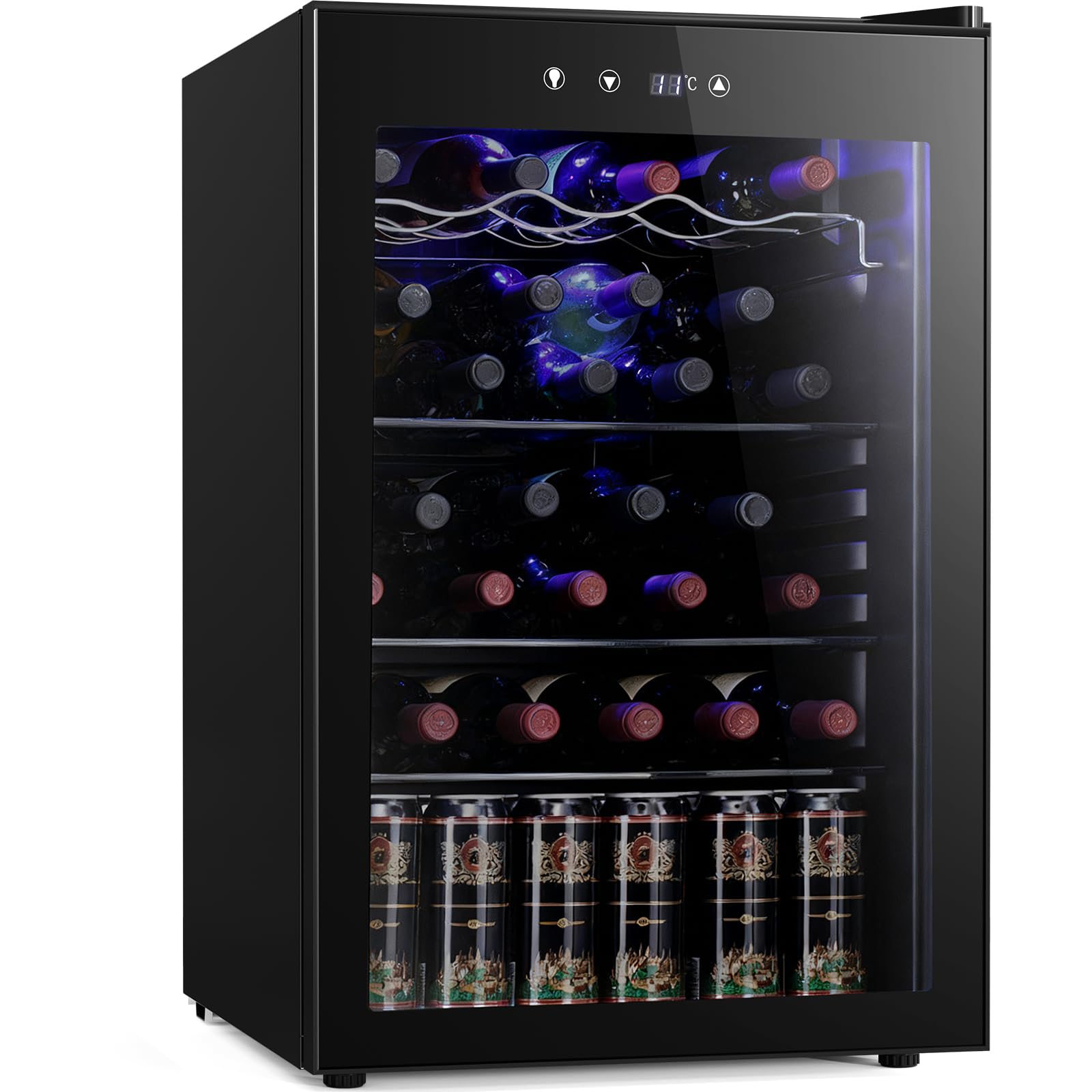 Amazon.co.jp: LHRIVER ワインセラー 125L 36本収納可能 コンパクト