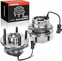 A-Premium 2x Front Wheel Bearing Hub Assembly with ABS & 5-Lug for Chevy Malibu 2004-2012, Pontiac G6 2005-2010, Saturn Aura 2007-2009