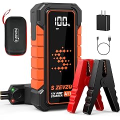 S ZEVZO A11 Jump Starter Upgraded 5000A Car Battery Jumper Starter Portable 10 0L Gas 7 0L Diesel