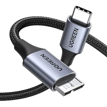 UGREEN USB C to Micro B Cable 10 Gbps USB 3.1 Gen 2 Nylon Braided