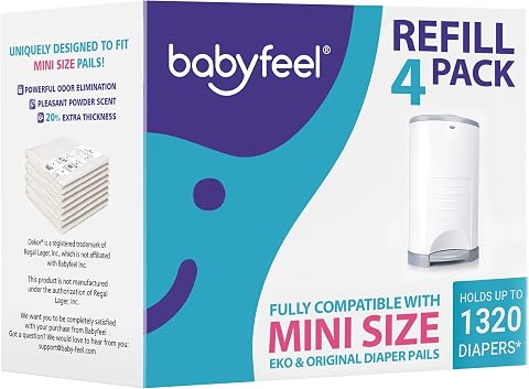 Babyfeel Refill Bags Compatible with DEKOR MINI Diaper Pa...