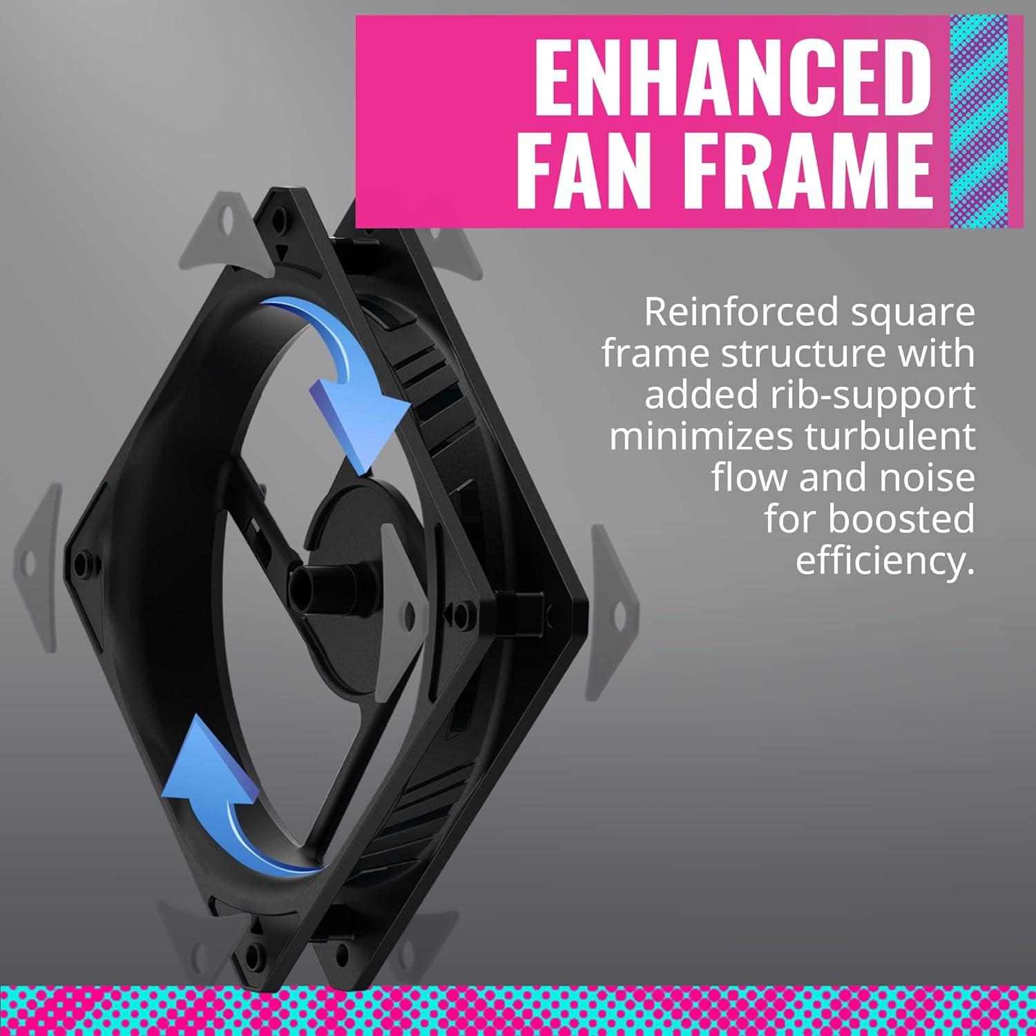 Cooler Master SickleFlow 120 V2 Red Led Square Frame Fan, Air Balance Curve Blade, Sealed Bearing, PWM Control for Computer Case & Liquid Radiator : Everything Else