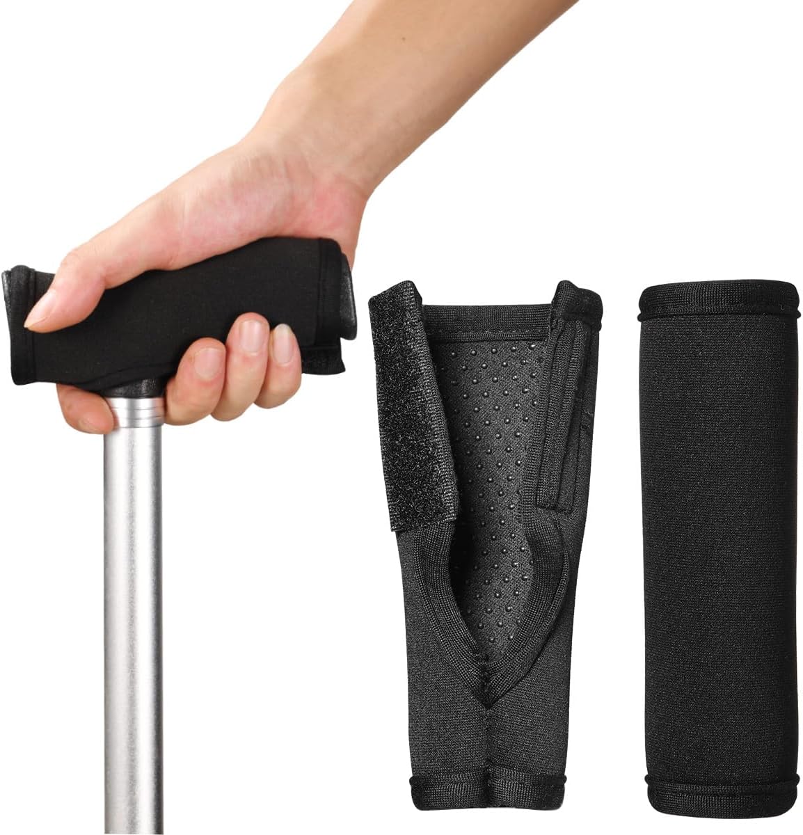 Walking Cane Handle Cover – Cane Handle Cushion‌ for Seniors – Soft ‌Cane Handle Grip Replacement‌ & ‌Cane Accessories‌ with Non-Slip ‌Cushion Grip‌, Universal Fit for Most Canes