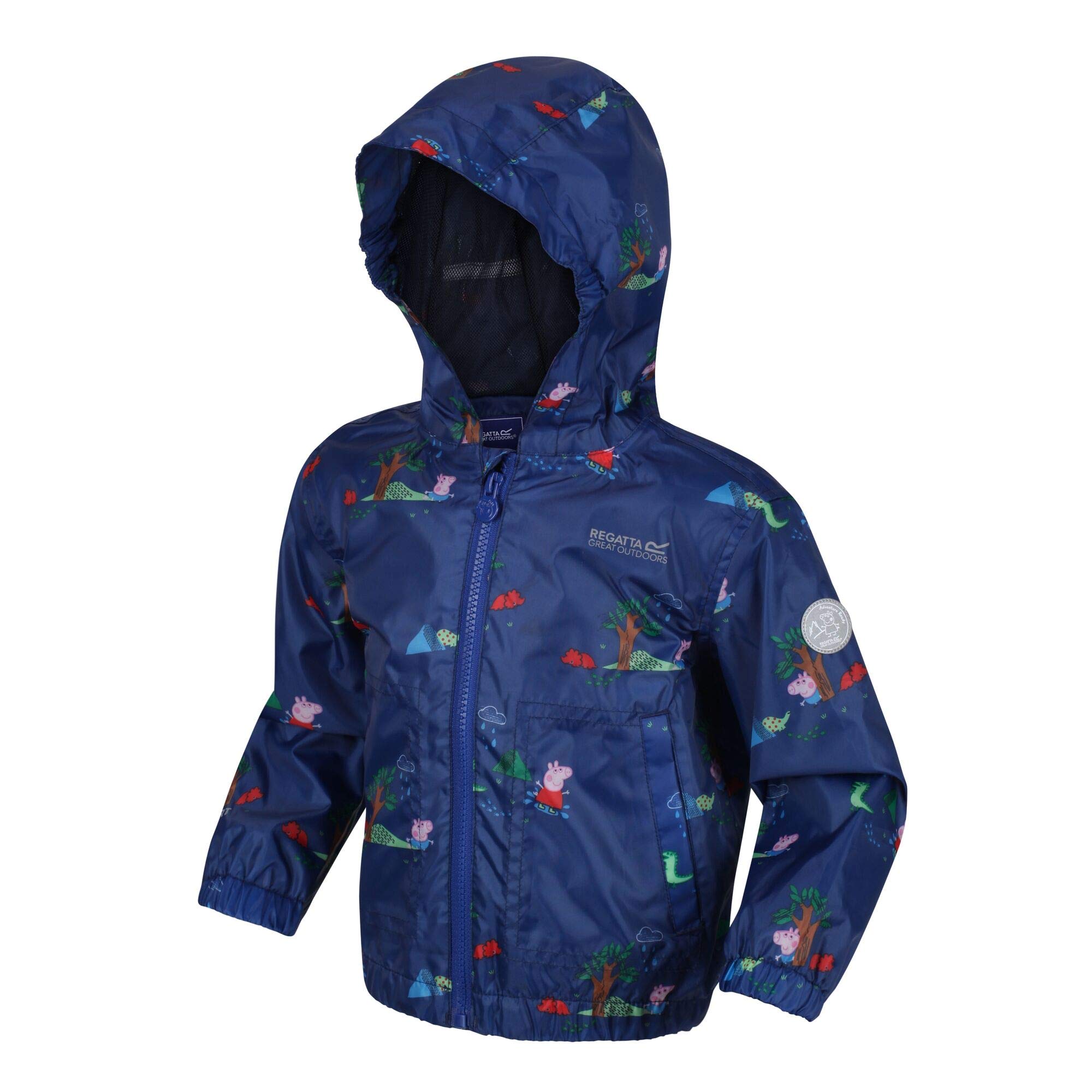 BNWT New Regatta Outdoors Blue Waterproof Jacket - Peppa Pig Muddy Puddle 18-24M