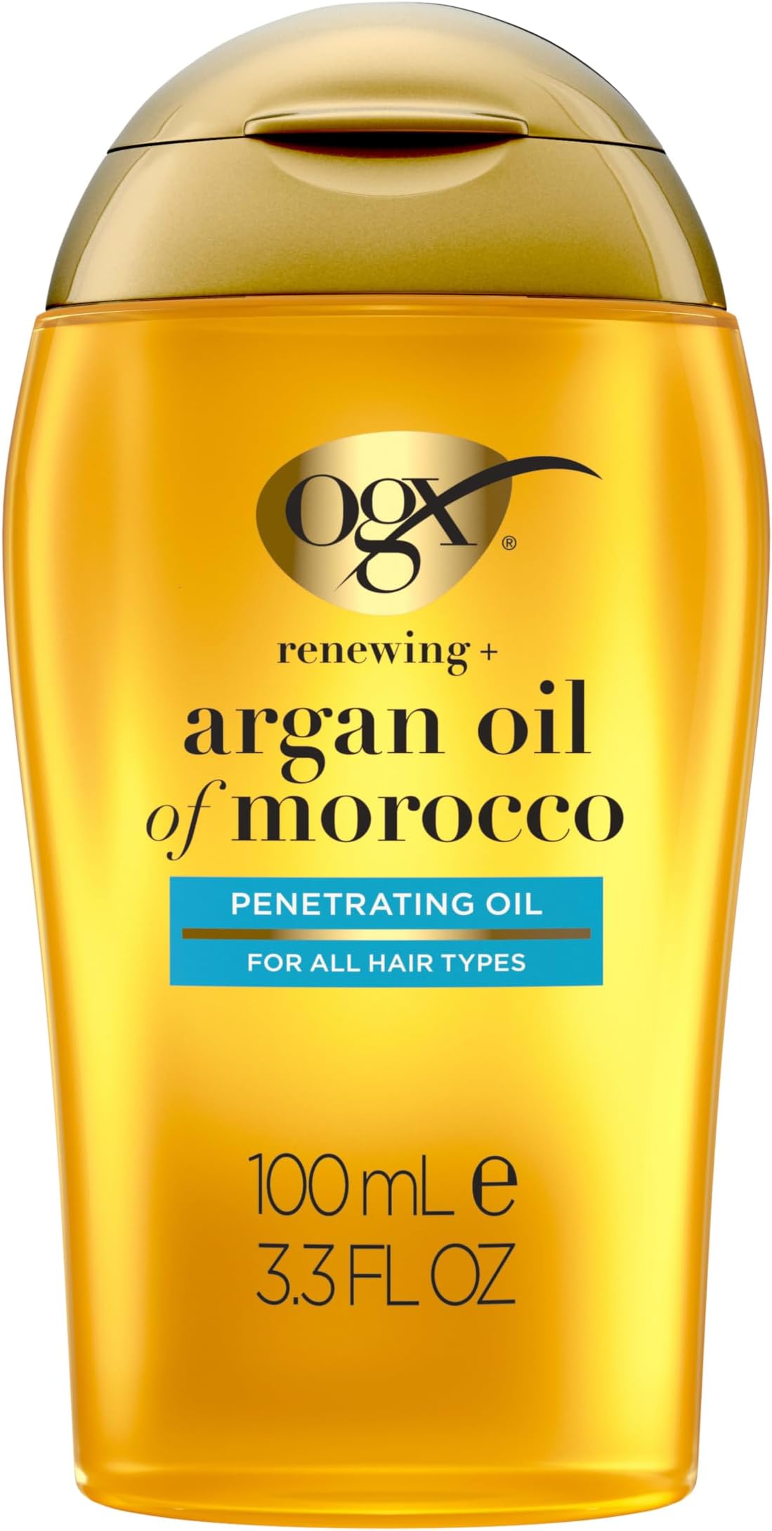 OGX Hair Oil, Renewing+ Argan Oil Of Morocco, Penetrating Oil, All Hair Types, 100 Ml
