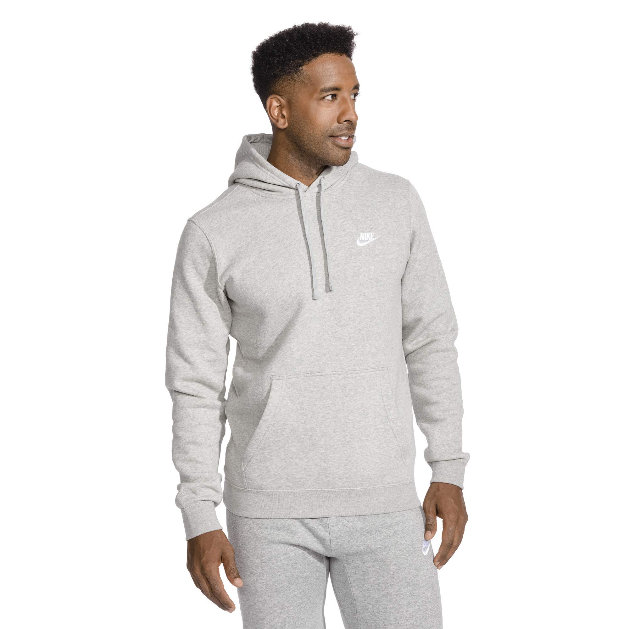 Nike Hoodie NSW Po FLC Club Size: L. Colour: Dark Grey Heather
