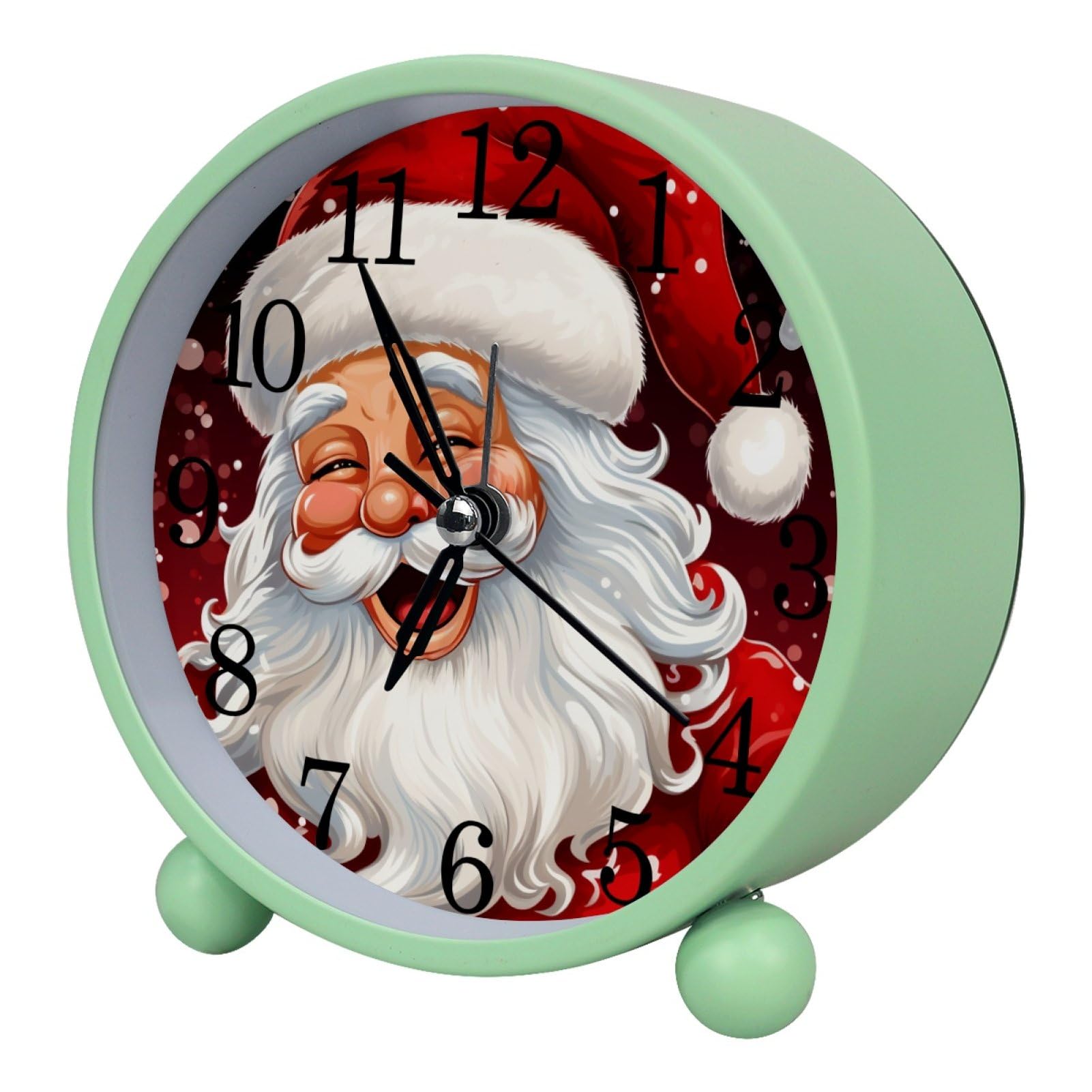 etoenbrc Battery Operated Clock Slient Plastic Table Clock Battery Operated Bedside Alarm Clock with Light for Bedroom Living Room(Color448)