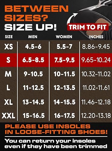 Miniatura 6 de Plantillas de soporte de arco fuerte para fascitis plantar de más de 220 libras, para hombres y mujeres, pies planos, plantillas ortopédicas de arco