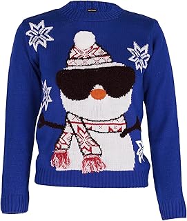 Navidad 3D Jersey Niños Navidades Pull-Over Santa Monigote de Nieve Reno Pingüino para Niños