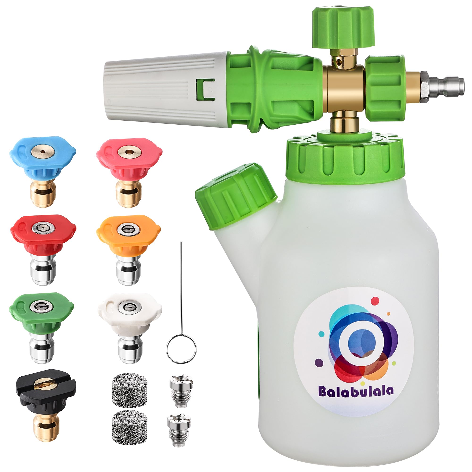 Schaumkanone Für Hochdruckreiniger Mit Dual-Adapter – M22 & 6,35 Mm Anschluss, Bis 4200 PSI