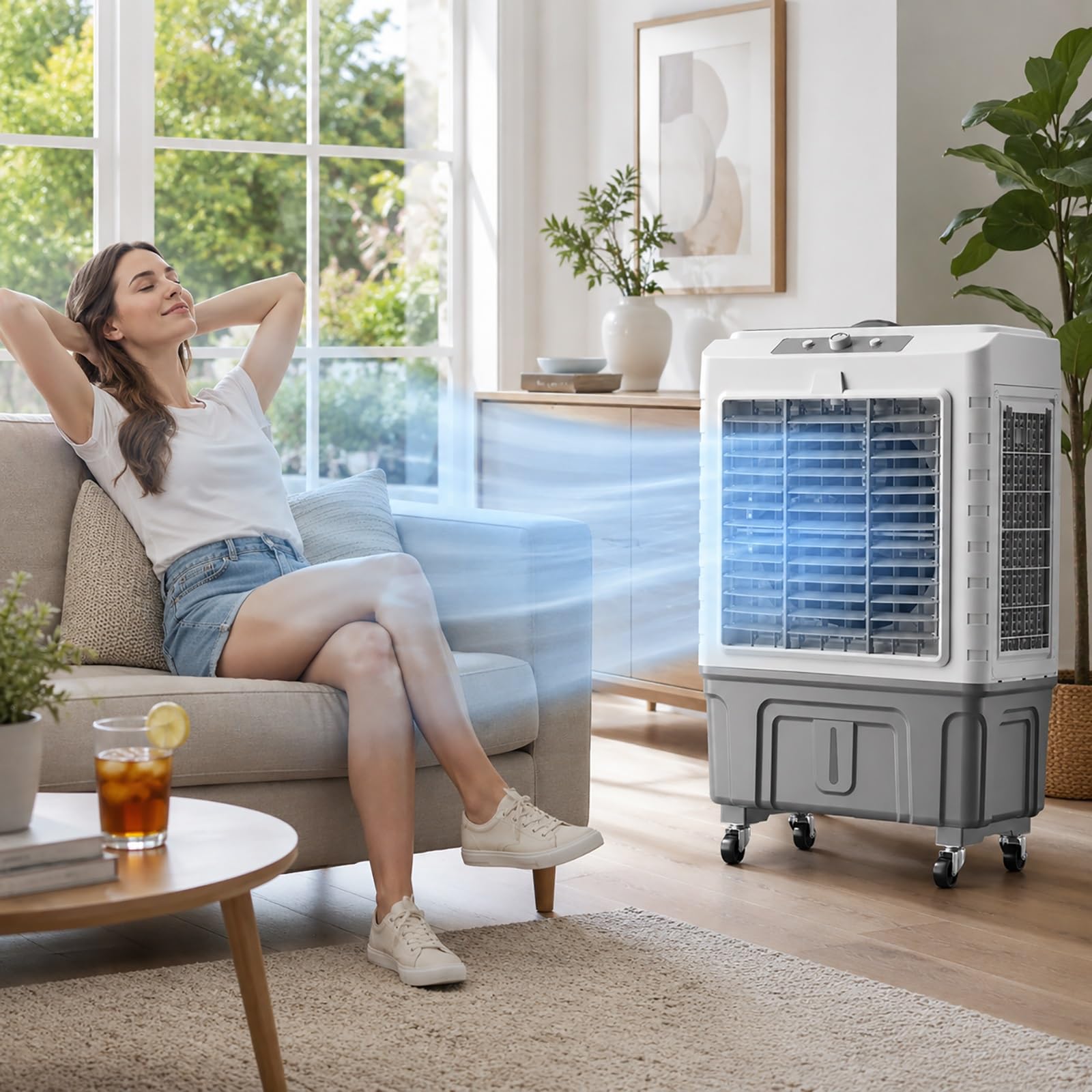 Portable Evaporative Air Cooler, Swamp Cooler