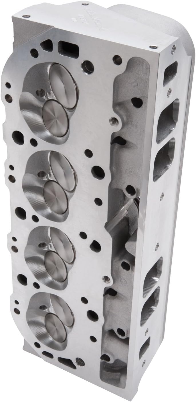 Edelbrock 77485 Victor Jr. Series Cylinder Head 24 Degree Complete 300cc/129cc Intake/Exh. Port Vol. 600-800HP