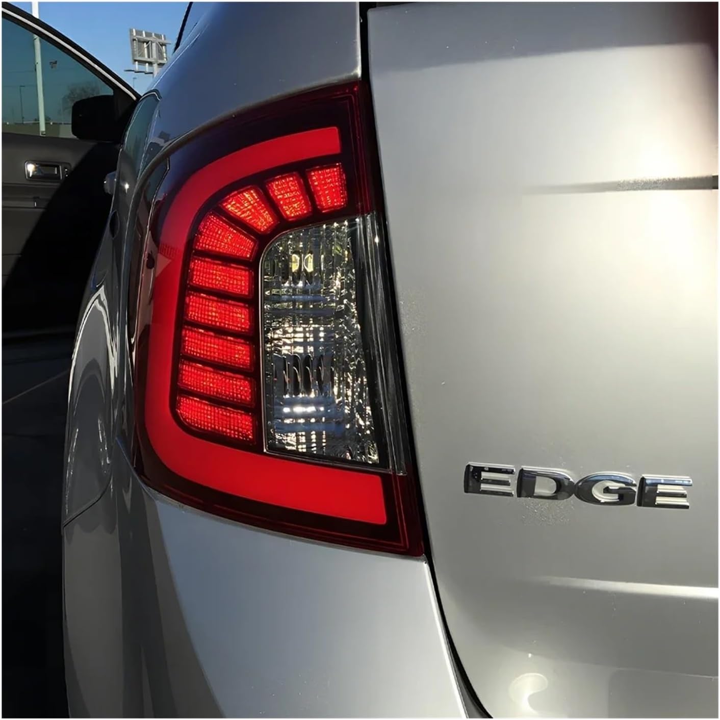 Car Taillights Assembly Compatible With Edge 2009-2014 LED Auto Rear Lamps Upgrade Flashing Tail Light Plug and Play Car Accessories