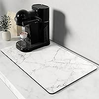 Vista 54 de Rnivvi Tapete de café, de 16 x 24 pulgadas, tapetes para barra de café para accesorios y organizador de estación de máquina de espresso, almohadilla