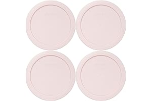 Pyrex Glass Food Storage Replacement Lids (Set of 4) - 4-Cup Round Plastic Lids