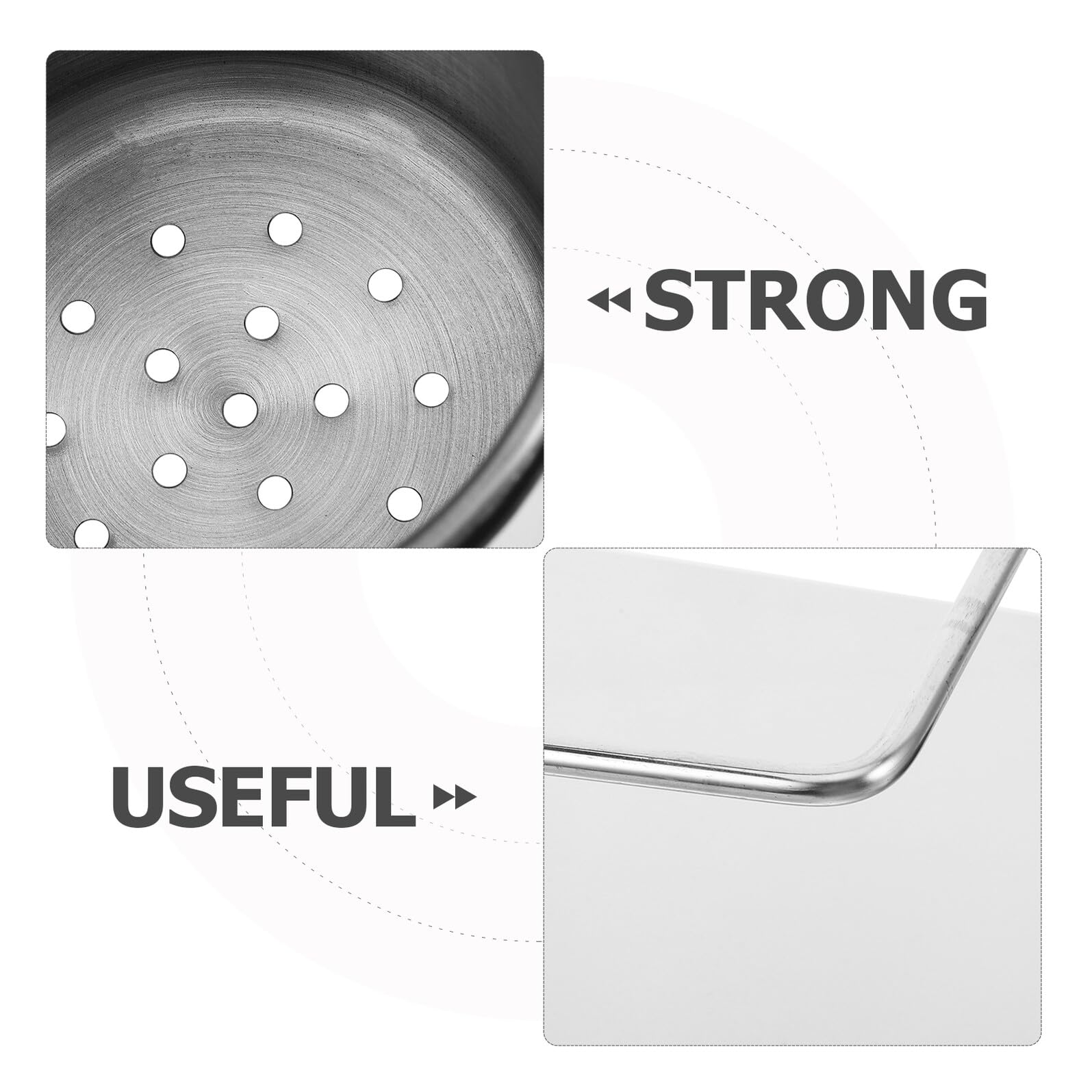 FOMIYES Set de Cepillos y Soporte para Inodoro, Acero Inoxidable, Montaje en Pared, con Estante Integrado para Baño