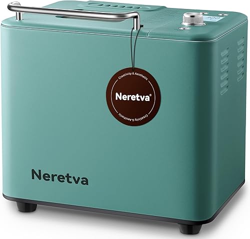 Máquina para hacer pan Neretva, máquina para hacer pan 20-EN-1 de 2 libras con doble calentador, máquina automática para hacer pan con sartén